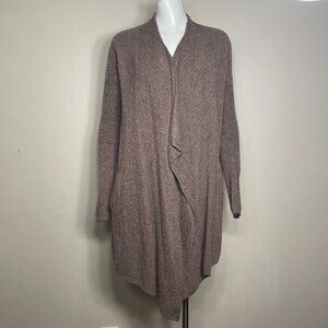 Barefoot Dreams CozyChic Lite Island Wrap Cardigan Womens Small/Medium Brown 903